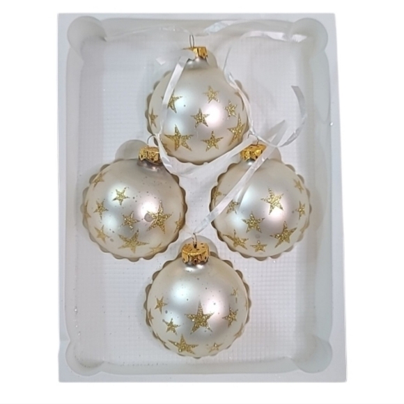 Dayton Hudson Other - Vtg Dayton Hudson Christmas Elegant Gold  Star Ornaments